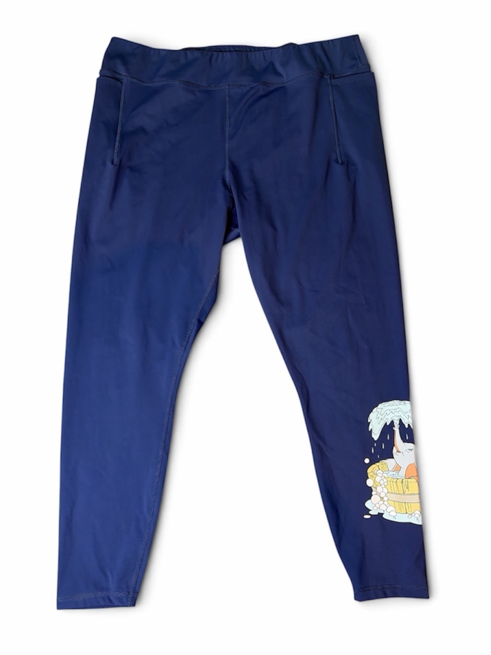 DISNEY Dumbo Blue Leggings with Pockets  1X